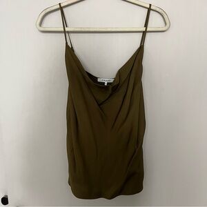 FRAME olive green tank top